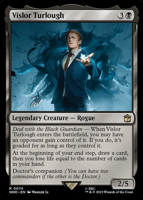 Vislor Turlough 2023 Magic: The Gathering Doctor Who