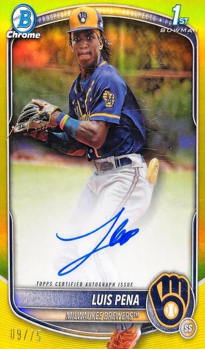 Luis Pena 2025 bowman Bowman Chrome Prospects