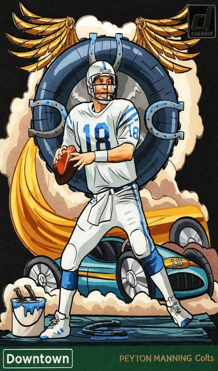 Peyton Manning 2023 panini Clearly Donruss