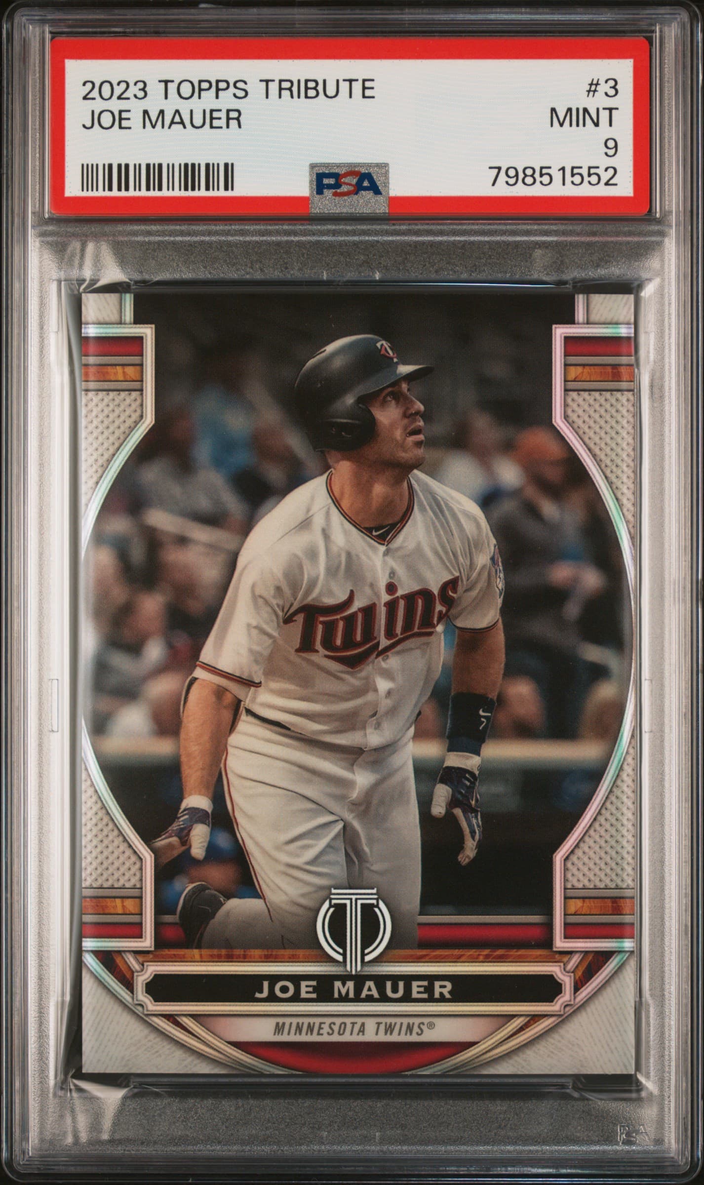 Joe Mauer 2023 topps Topps Tribute