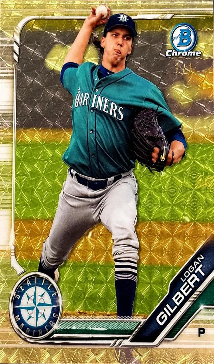 Logan Gilbert 2019 bowman Bowman Chrome