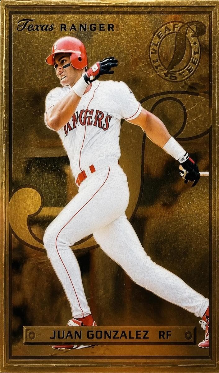 Juan Gonzalez 1996 leaf