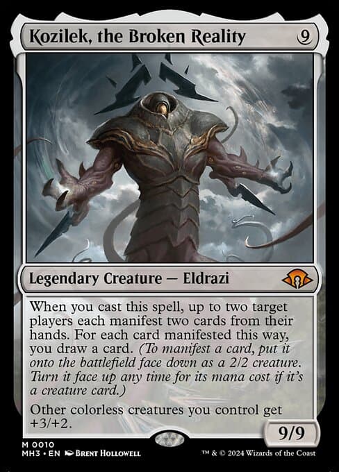 Kozilek, the Broken Reality 2024 Magic: The Gathering Modern Horizons 3 Borderless