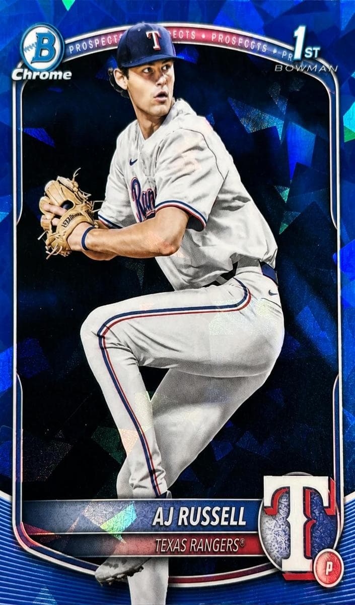 AJ Russell 2025 bowman Bowman Draft Sapphire