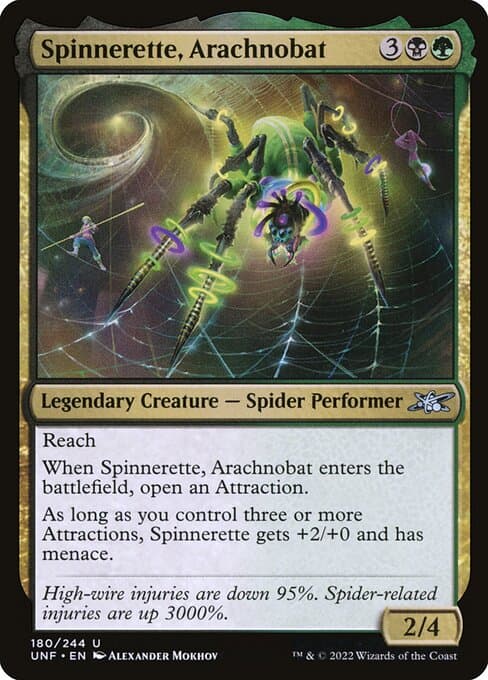 Spinnerette, Arachnobat 2022 Magic: The Gathering Unfinity