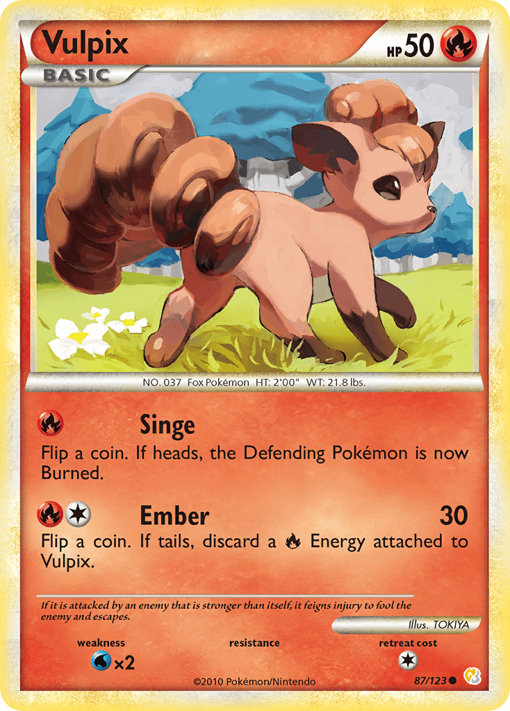 Vulpix 2010 Pokemon HeartGold & SoulSilver