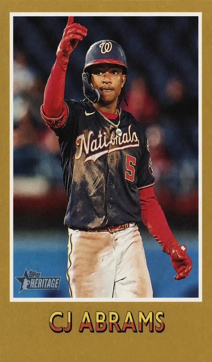 CJ Abrams 2024 topps Topps Heritage