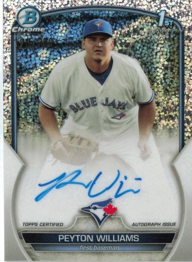 Peyton Williams trading card