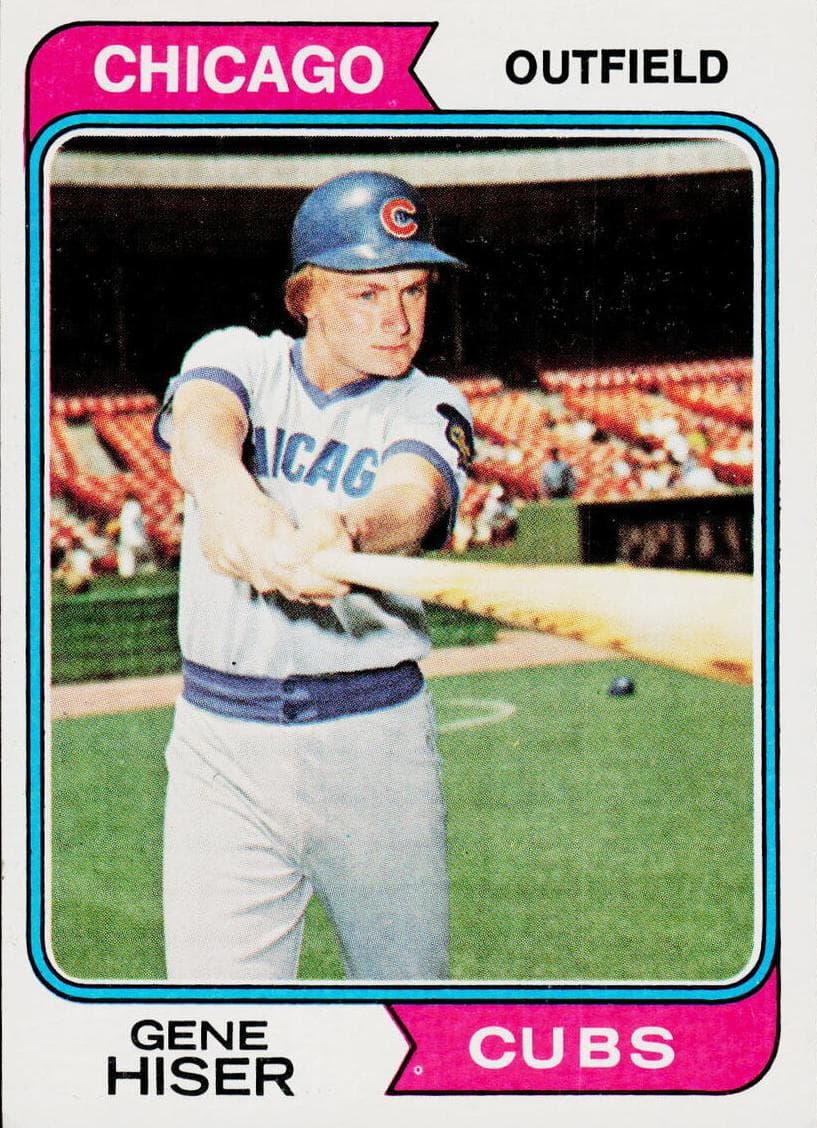 Gene Hiser 1974 topps Topps