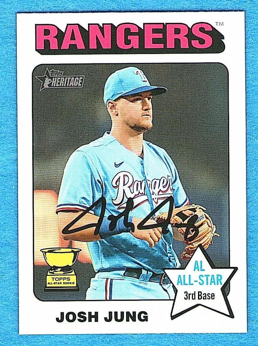 Josh Jung 2024 topps Topps Heritage