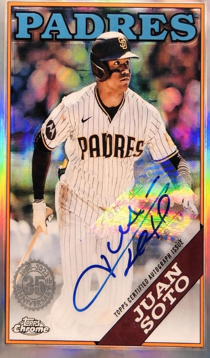 Juan Soto 2023 topps Topps Chrome Update