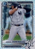 Jasson Dominguez 2021 bowman Bowman Chrome X