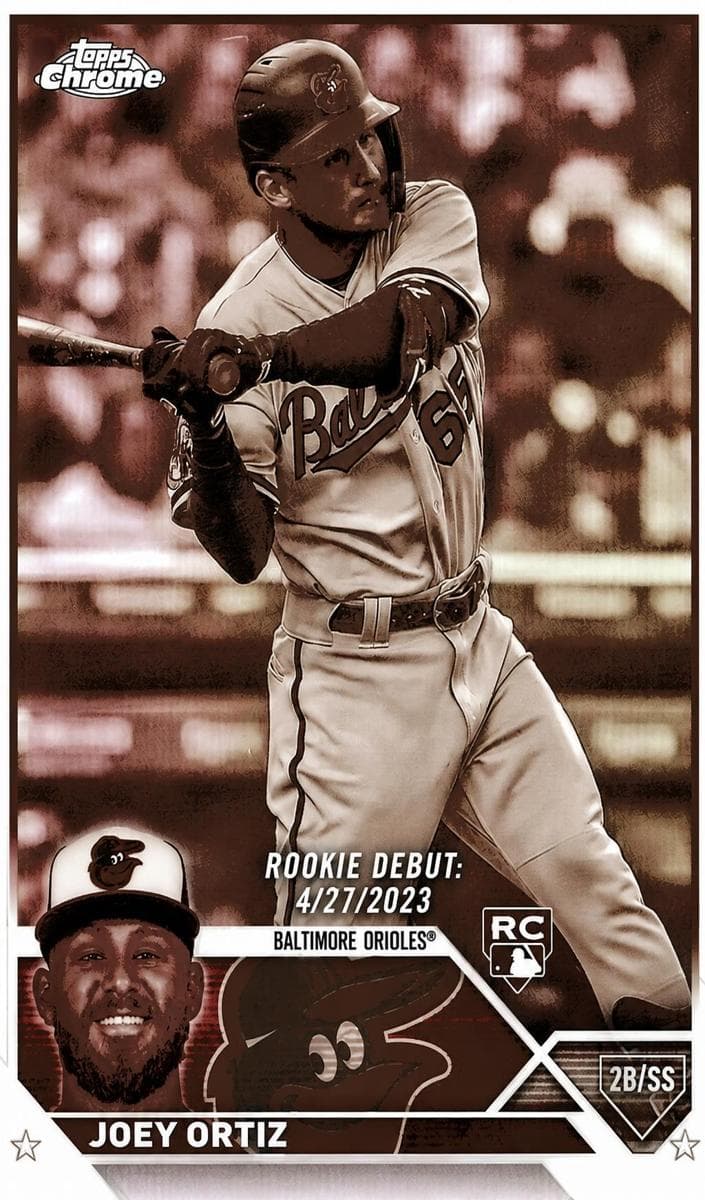 Joey Ortiz 2023 topps Topps Chrome Update