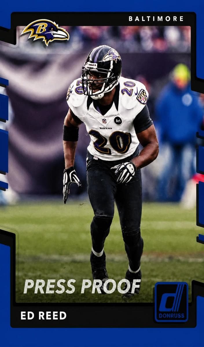 Ed Reed 2017 panini Panini Plates & Patches