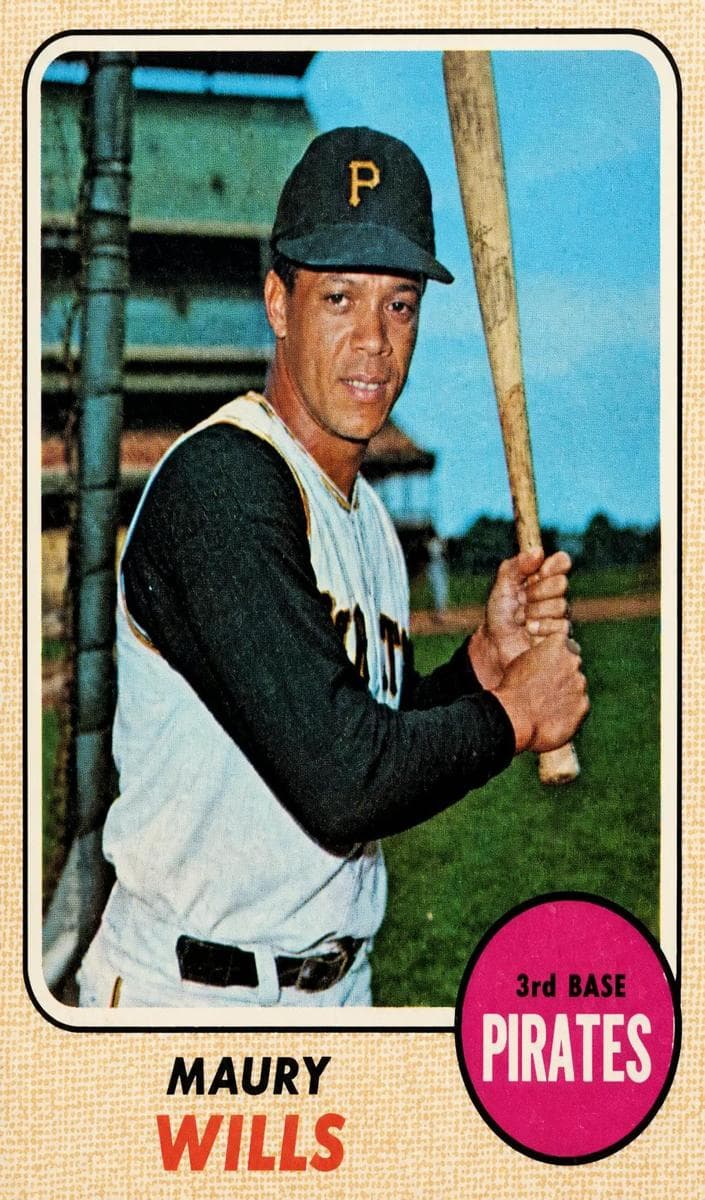 Maury Wills 1968 topps O-Pee-Chee