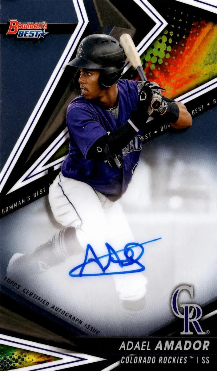 Adael Amador 2022 bowman Bowman's Best