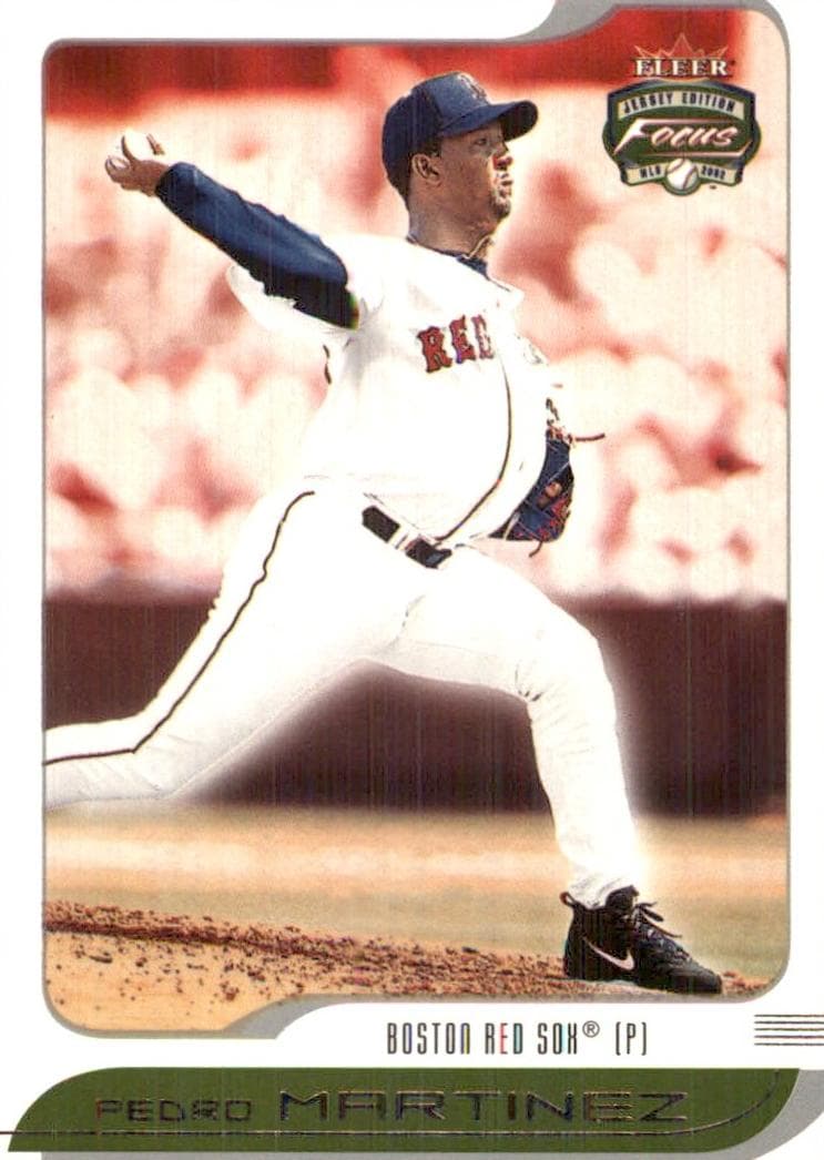 Pedro Martinez 2002 fleer Fleer Focus Jersey Edition