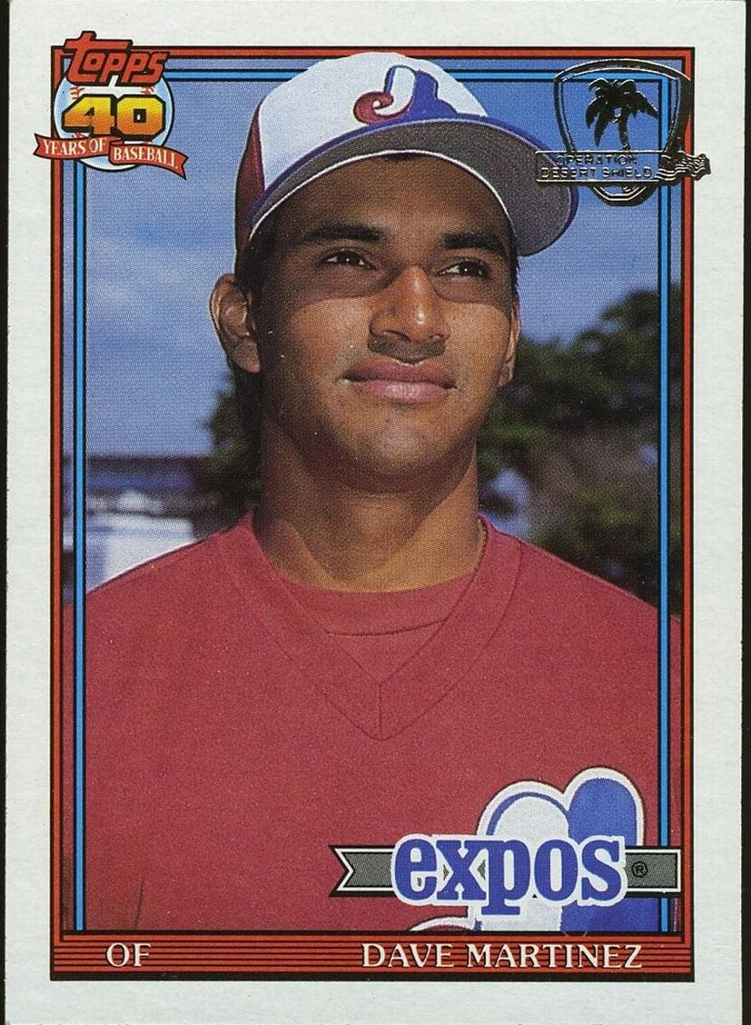 Dave Martinez 1991 topps Topps