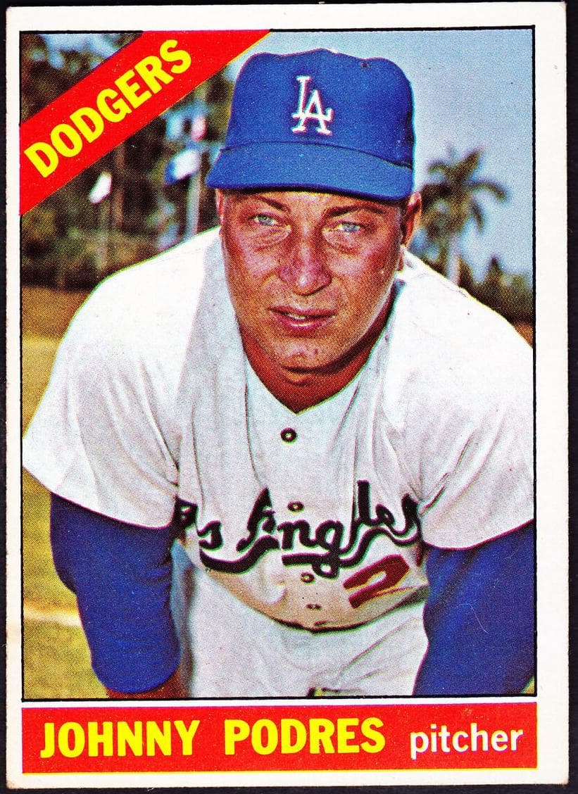 Johnny Podres 1966 topps Topps