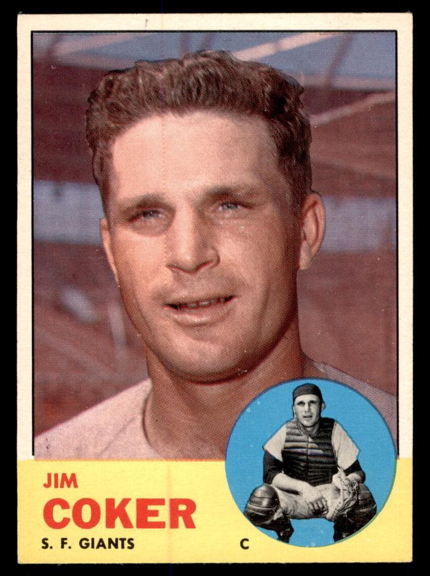 Jim Coker 1963 topps Topps