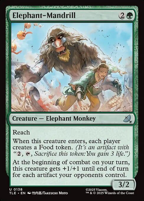 Elephant-Mandrill 2025 Magic: The Gathering Avatar: The Last Airbender Eternal