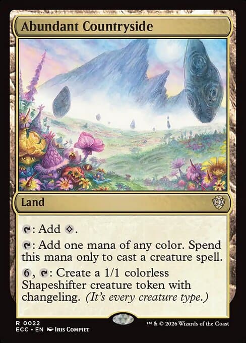 Abundant Countryside 2026 Magic: The Gathering Lorwyn Eclipsed Commander Extended Art
