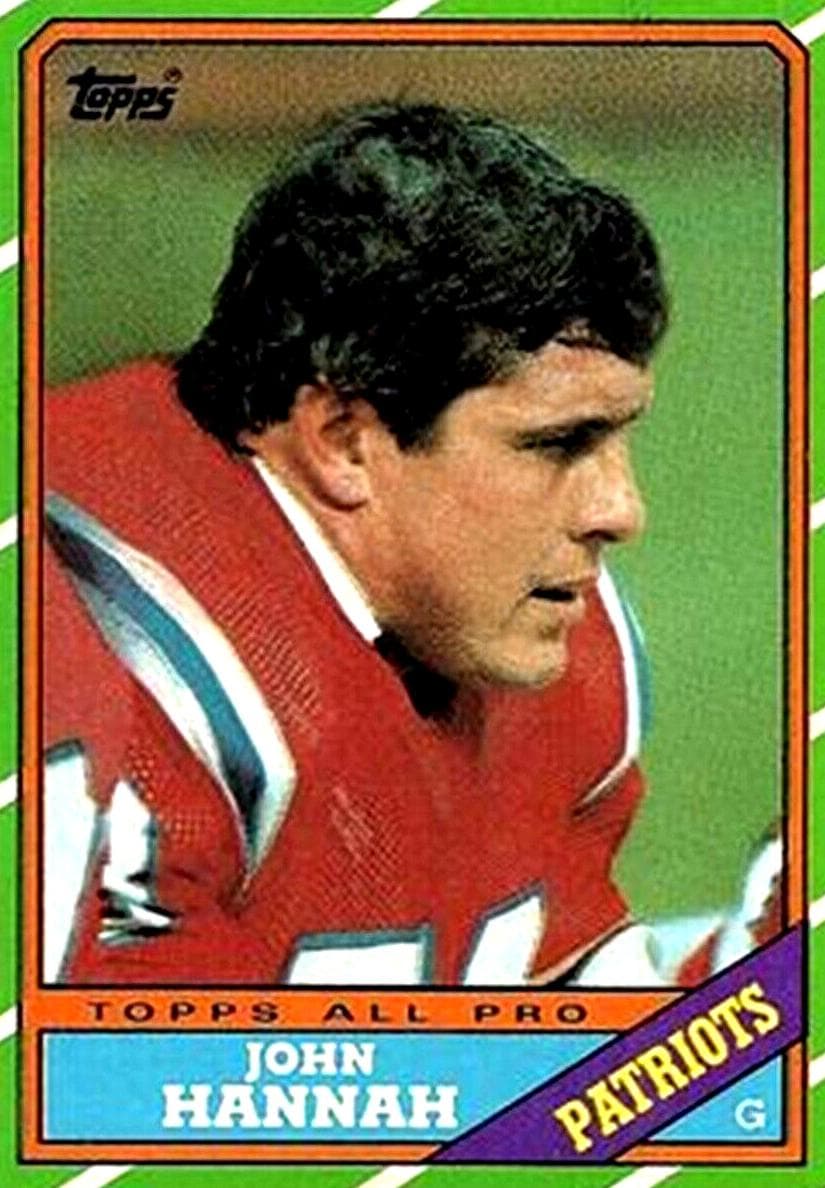 John Hannah 1986 topps Topps