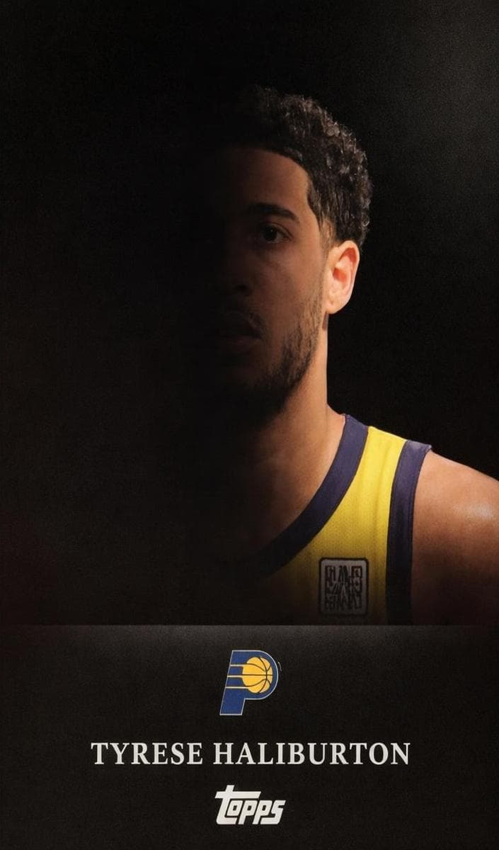 Tyrese Haliburton 2025 topps Topps Midnight