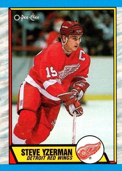 Steve Yzerman 1989 topps O-Pee-Chee