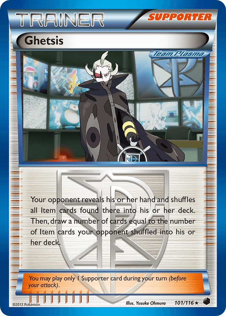 Ghetsis 2013 Pokemon Plasma Freeze Reverse Holo