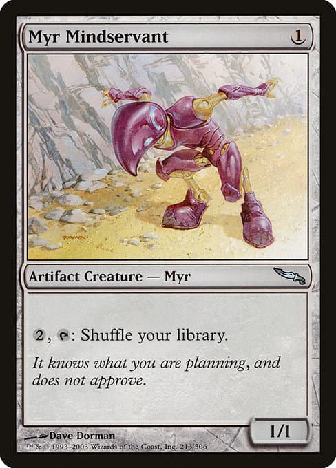 Myr Mindservant 2003 Magic: The Gathering Mirrodin