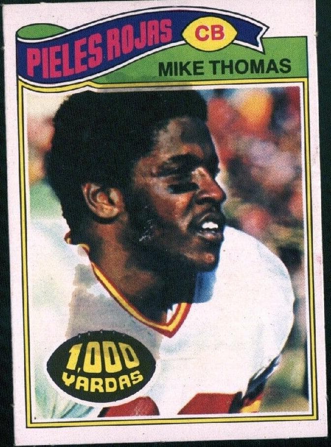 Mike Thomas 1977 topps Topps Mexican