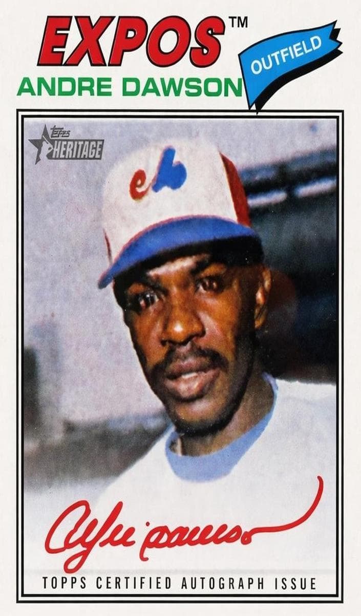 Andre Dawson 2026 topps Topps Heritage