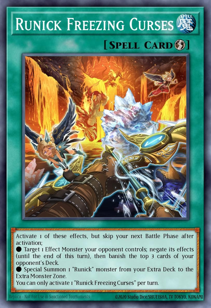 Runick Freezing Curses 2022 Yu-Gi-Oh! Tactical Masters 1st Edition