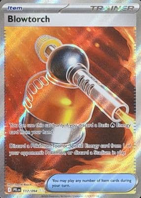 Blowtorch trading card