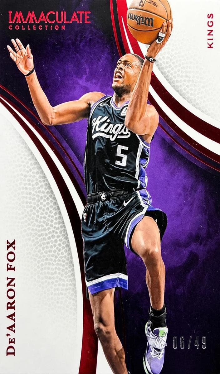 De'Aaron Fox 2024 panini Panini Immaculate Collection
