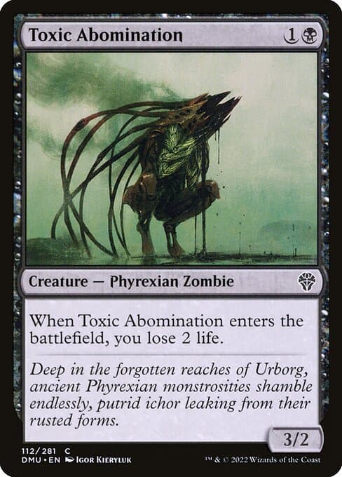 Toxic Abomination 2022 Magic: The Gathering Dominaria United