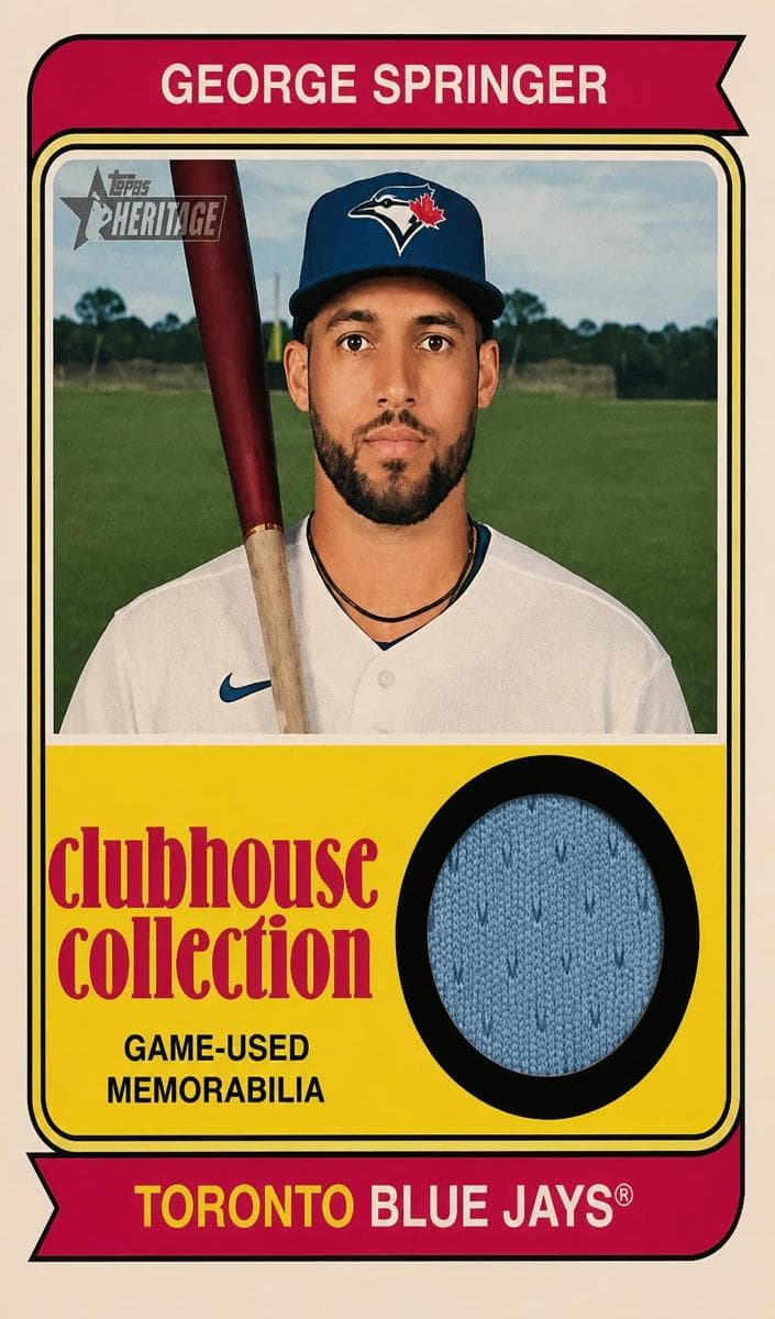 George Springer 2023 topps Topps Heritage