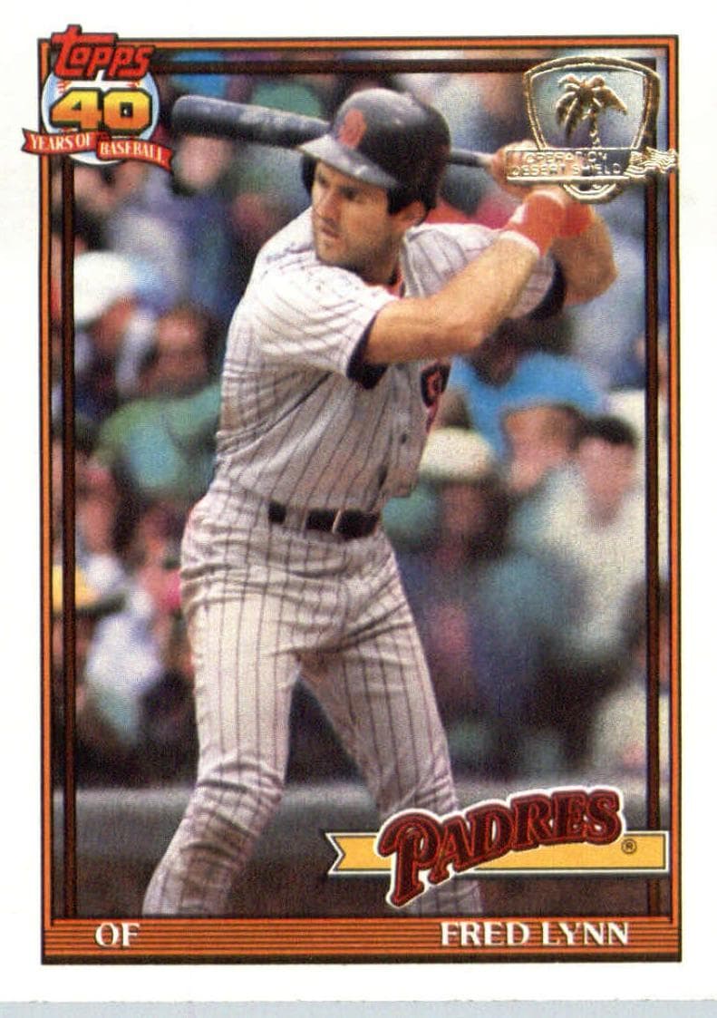 Fred Lynn 1991 topps Topps