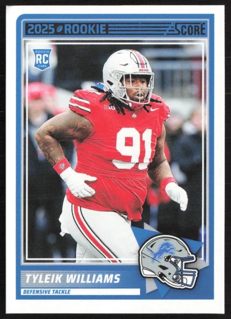 Tyleik Williams 2025 panini Panini Score