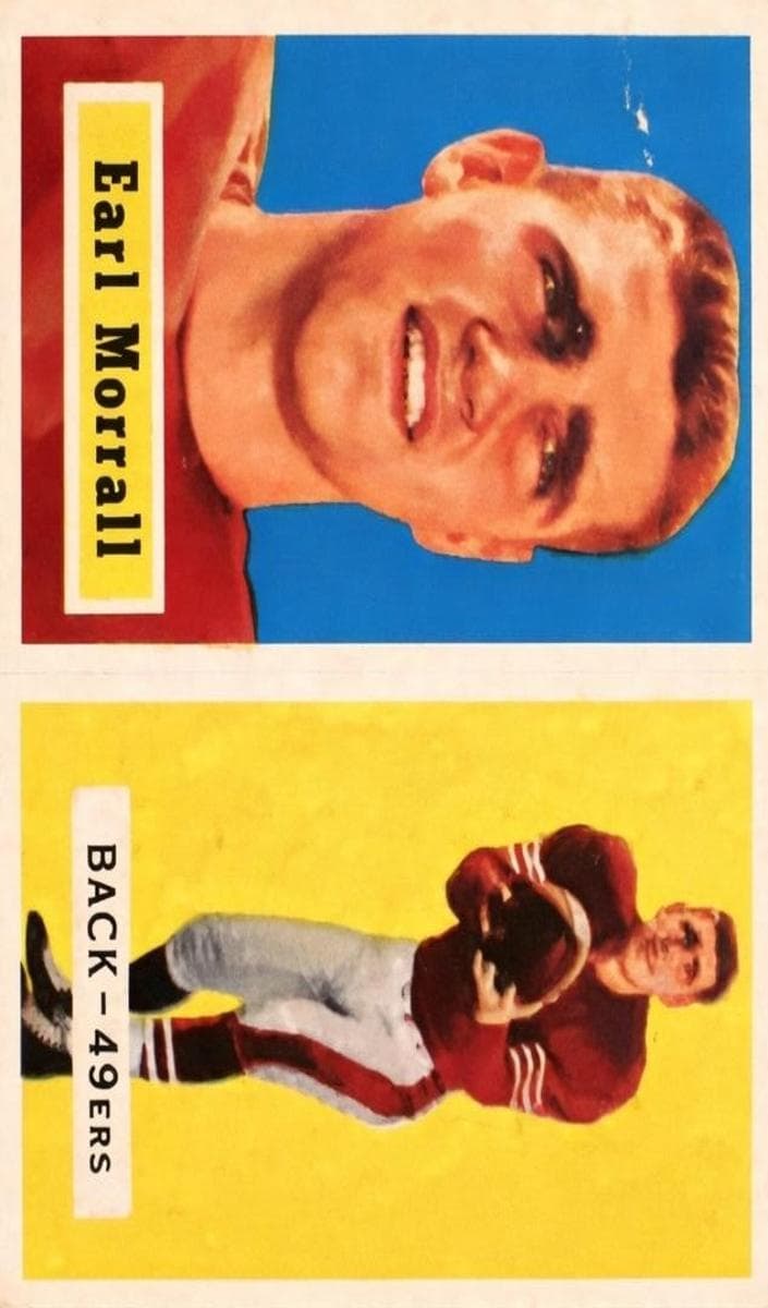 Earl Morrall 1957 topps Topps