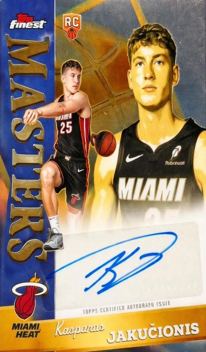 Kasparas Jakucionis 2025 topps Topps Finest