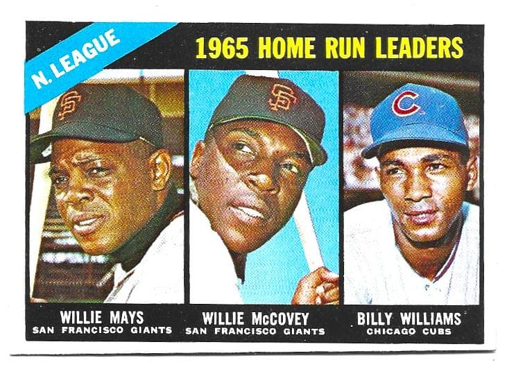 N.L. Home Run Leaders 1966 topps Topps