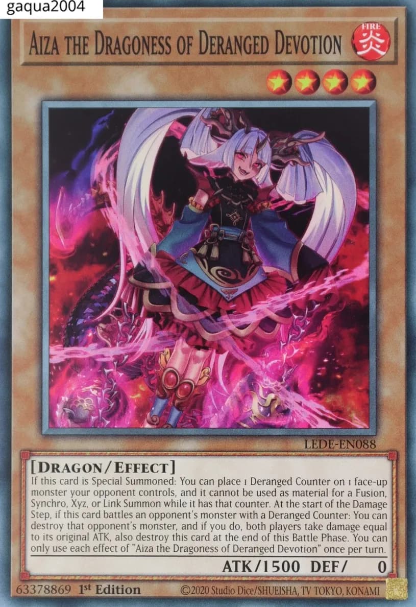 Aiza the Dragoness of Deranged Devotion 2024 Yu-Gi-Oh! Legacy of Destruction
