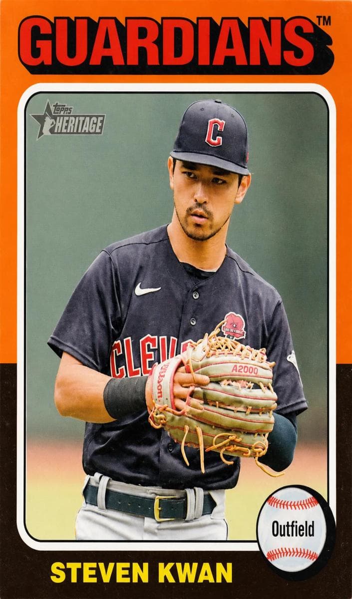 Steven Kwan 2024 topps Topps Heritage