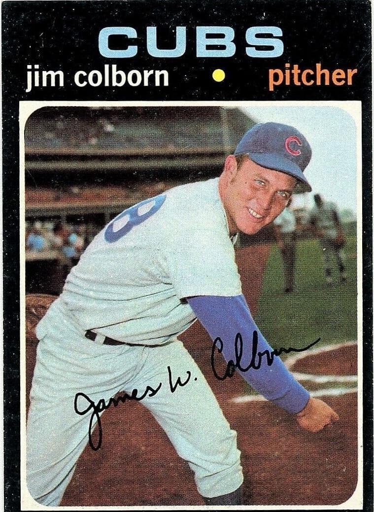 Jim Colborn 1971 topps Topps
