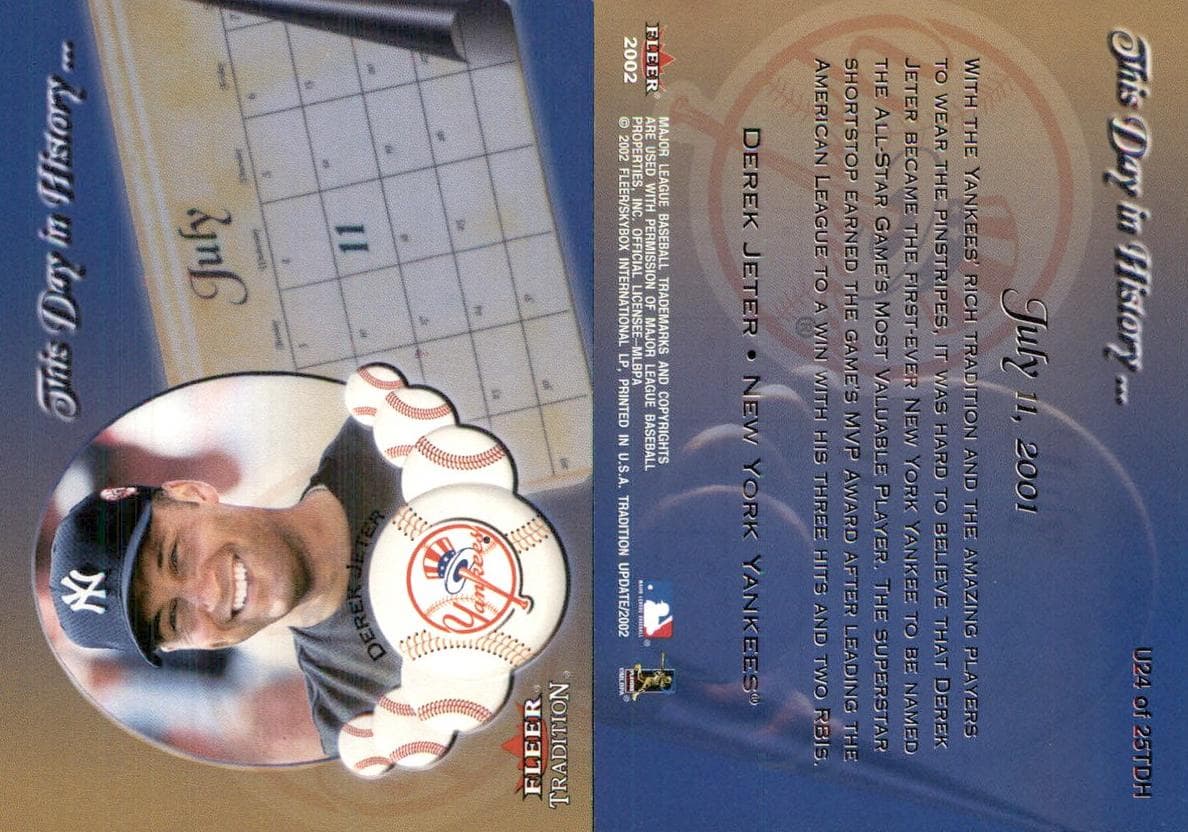 Derek Jeter 2002 panini