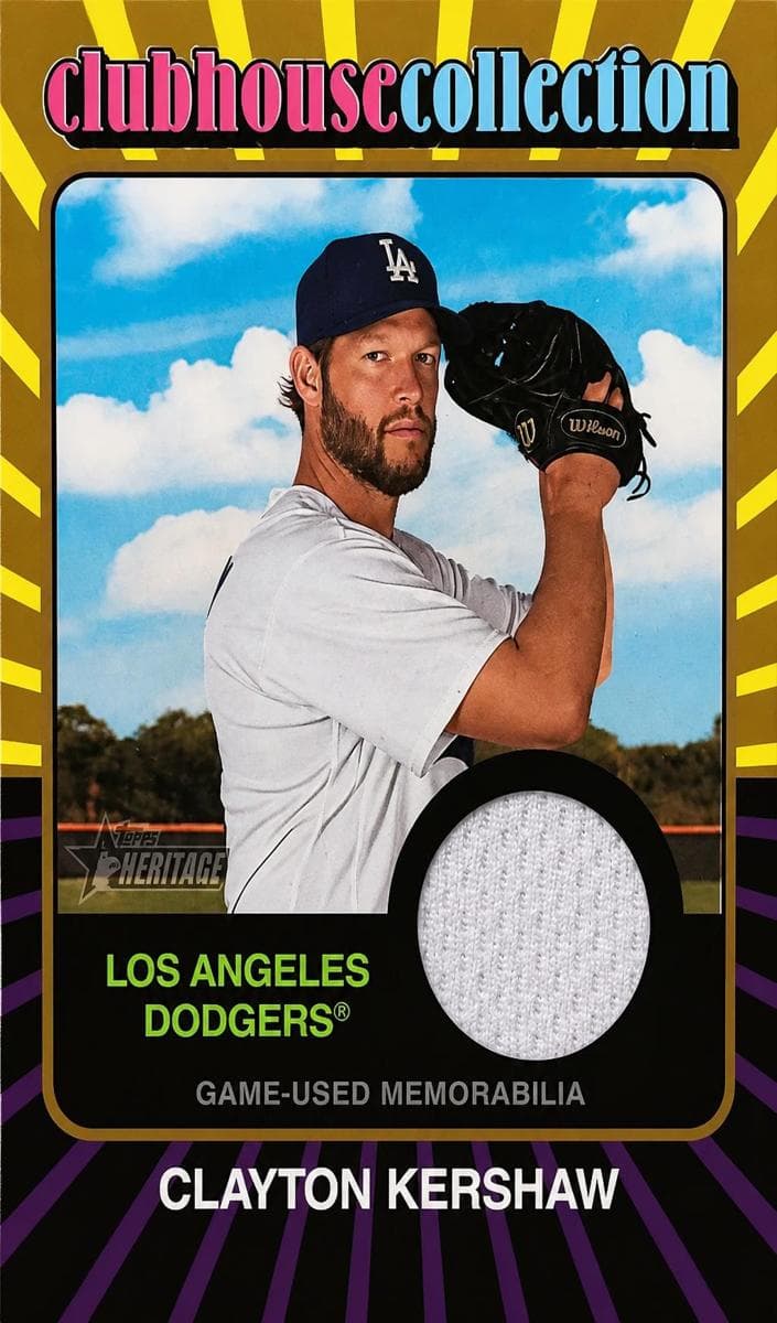 Clayton Kershaw 2024 topps Topps Heritage