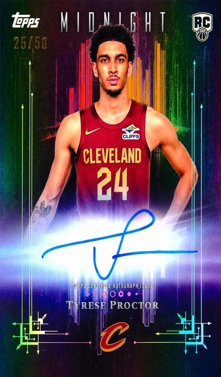 Tyrese Proctor 2025 topps Topps Midnight