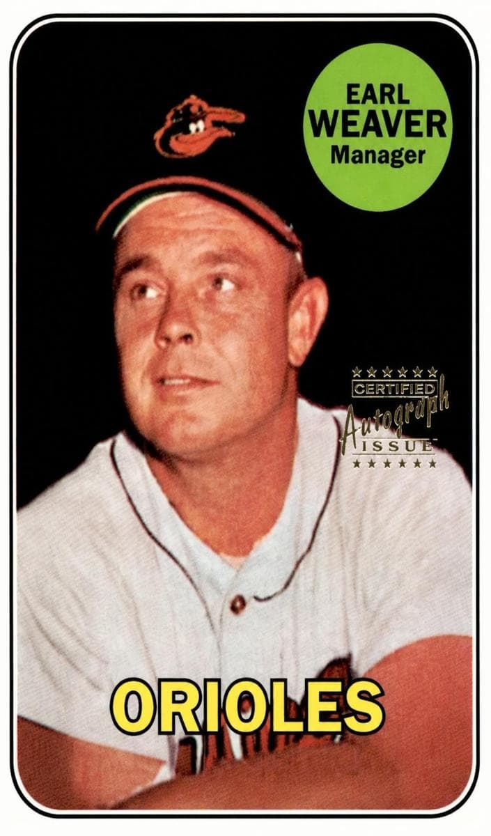 Earl Weaver 1997 topps Topps Stars